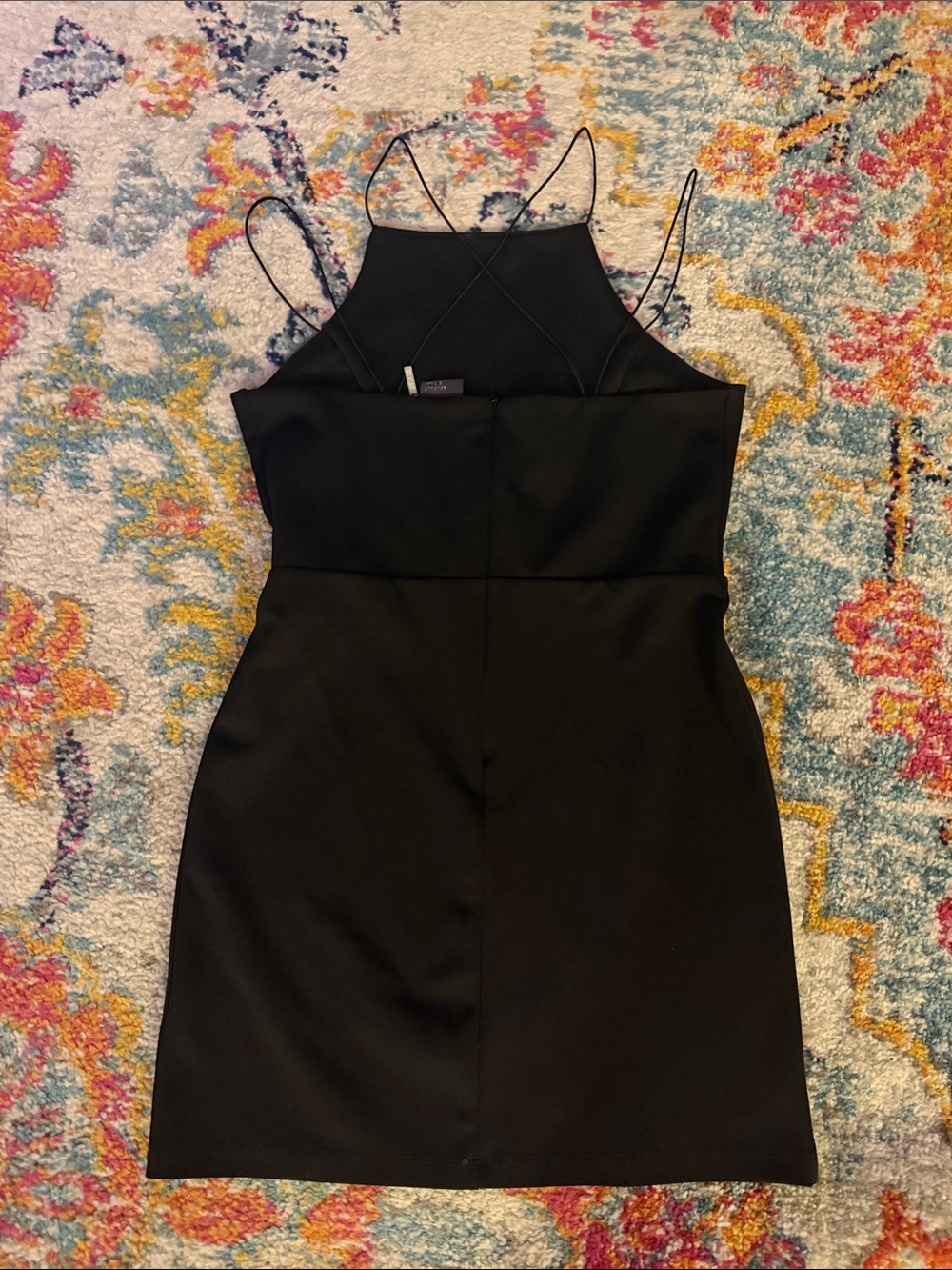 Sparkle & Fade Black Mini Dress